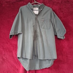 Bugle Boy Green Casual Button Down Shirt